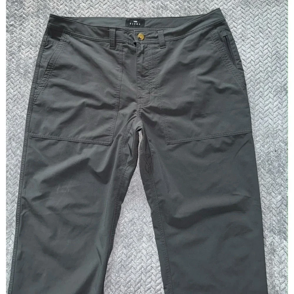 SITKA Gear Men's Black Solid Straight Leg Regular Fit Pants Size 38